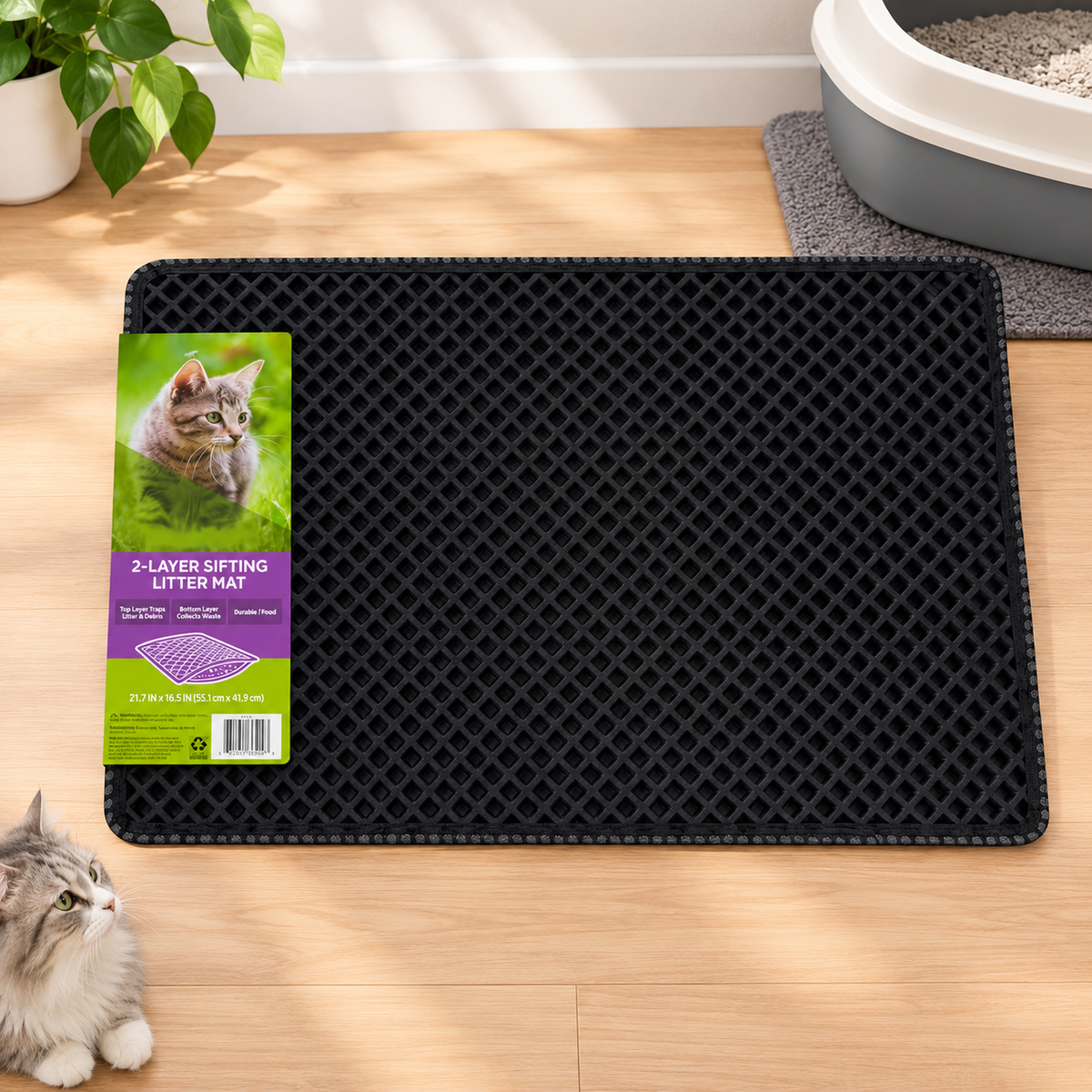 2-Layer Cat Litter Mat