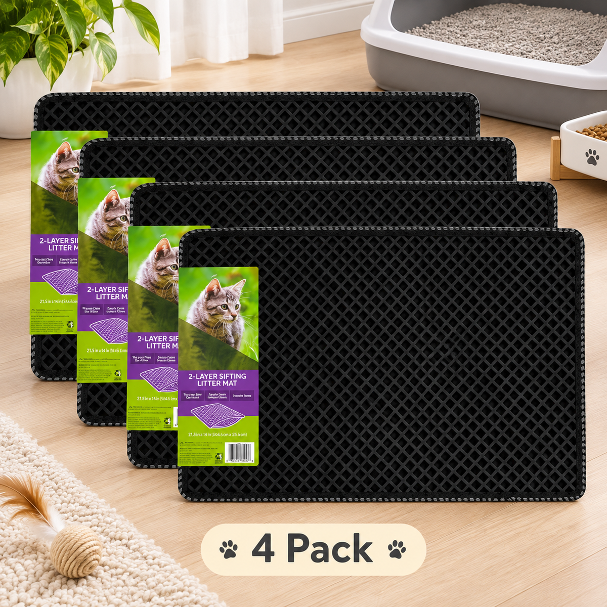 2-Layer Cat Litter Mat